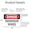 Signmission Overhead Wires Danger Sign, Plastic, 24in W x 18in L, 2PK OS-2PACK-DS-P-1824-L-2290 - alternate 4